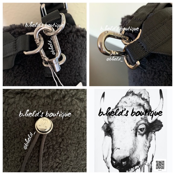 lululemon Crossbody Bucket Bag *Fleece 2.5L in Black One Size Brand New NWT - Picture 8 of 15